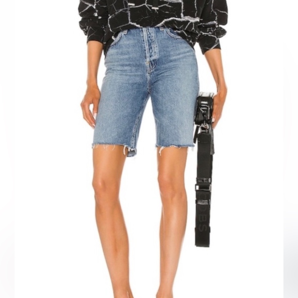 Agolde Blue Jean Shorts